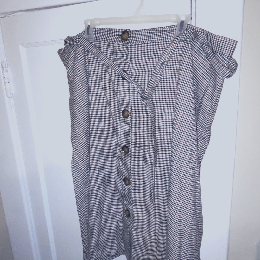 Black, white, & red checkered skirt - Target
